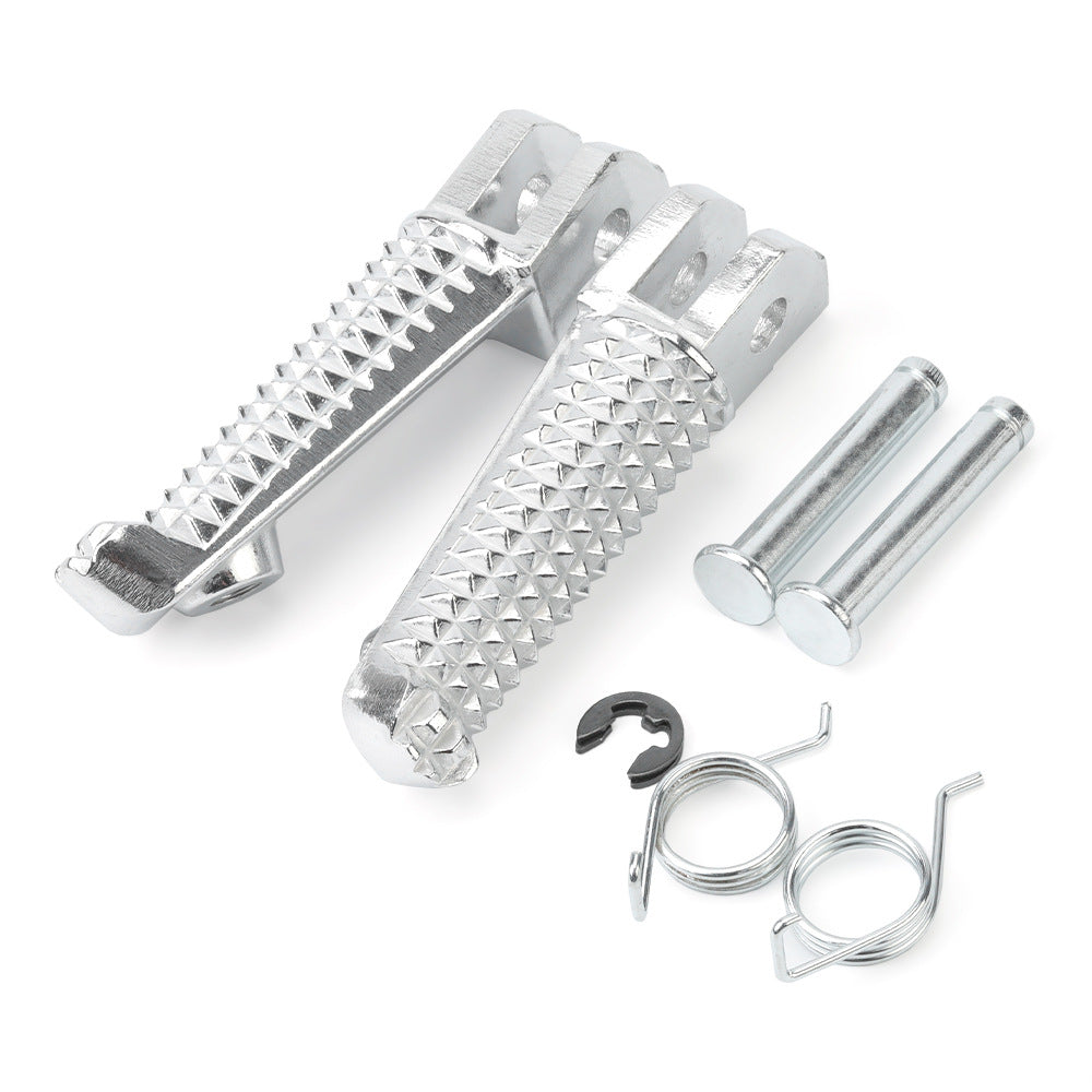 Repose pieds avant Yamaha MT-09 – Aluminium argenté & Caoutchouc, Durable