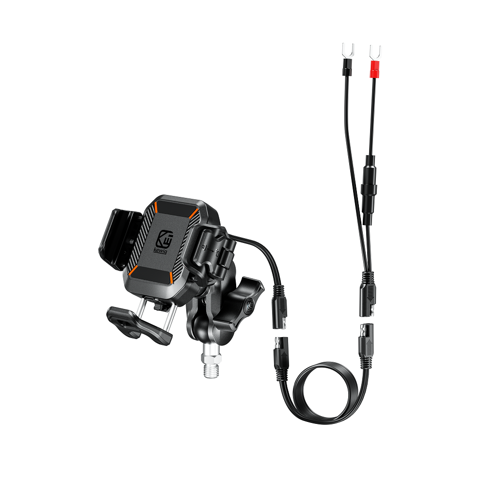 Support de Téléphone Moto Kewig M33A1 – Charge Sans Fil Qi et Port USB-C