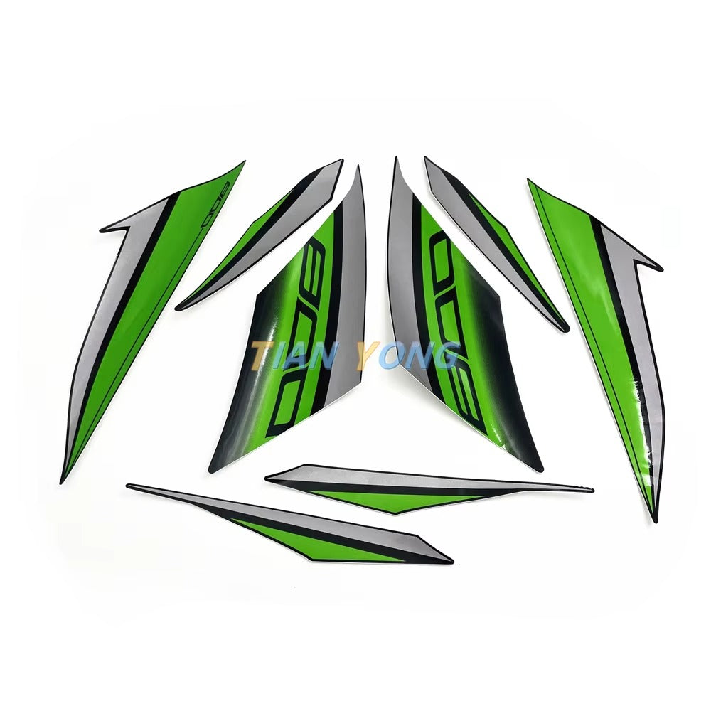 Kit complet d'autocollants décoratifs pour moto Kawasaki Z800, autocollants appliqués, protecteur de haute qualité, 2013, 2014, 2015, 2016, 2017