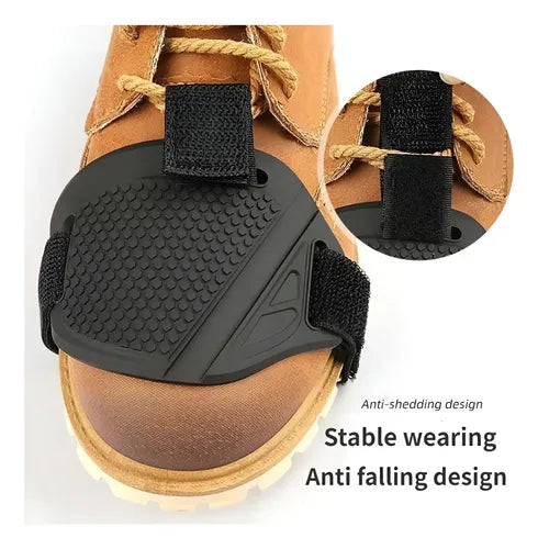 Protection en Caoutchouc pour Chaussures de Moto – Coussinet pour Changement de Vitesse