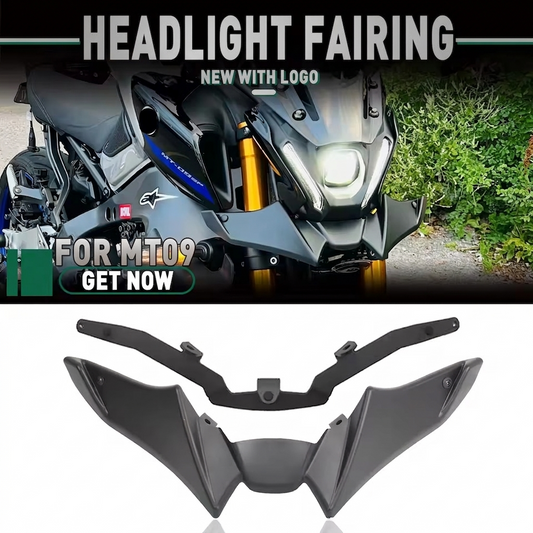 Spoiler avant aérodynamique Yamaha MT-09 SP (2021–2024) – Ailerons de carénage avec déflecteur de vent haute performance