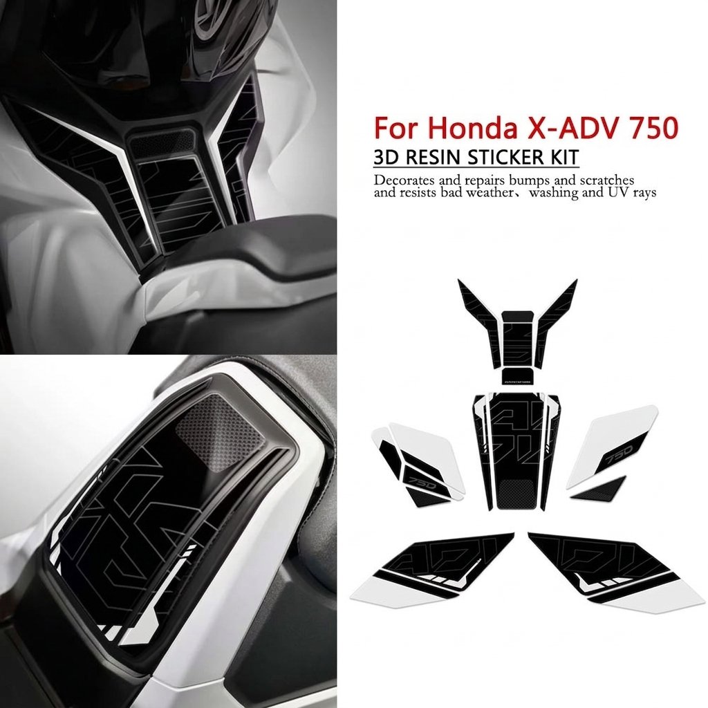 Protection centrale de réservoir 3D premium autocollante – X-ADV 750 (2025)