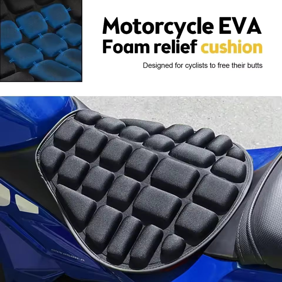 Housse de Siège Universelle pour Moto – Coussin d'Air Confortable et Respirant