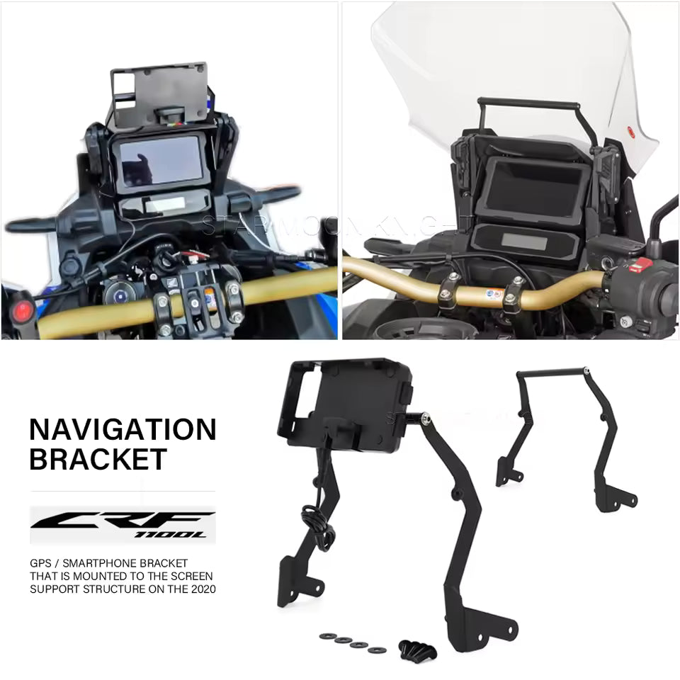 Support Téléphone Moto USB avec GPS – Honda Africa Twin CRF1100L Adventure Sports (2020–2025)