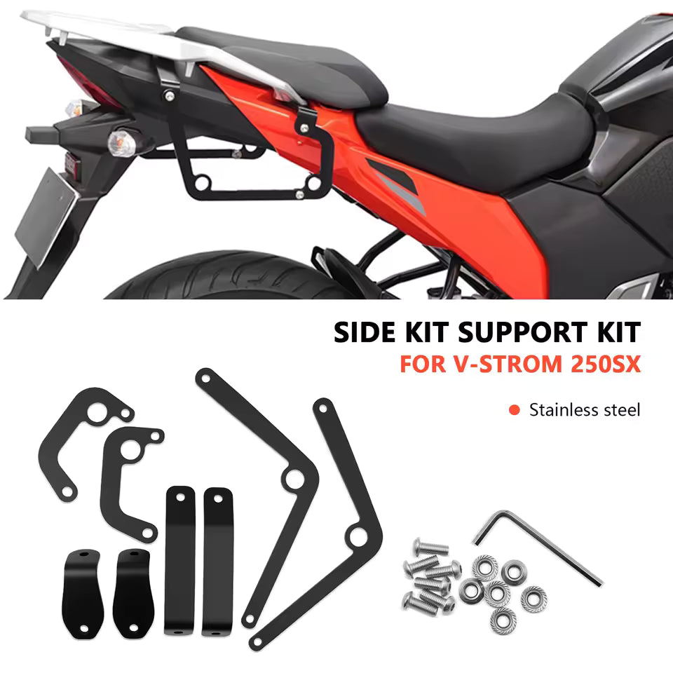 Support de sacoches latérales pour Suzuki V-Strom 250 SX (2022–2025) – Support de bagages latéraux robuste en acier