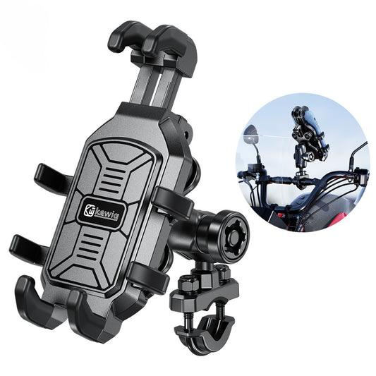 Support de téléphone pour moto Kewig personnalisé, résistant aux UV, étanche, antichoc, extensible, avec pare-soleil pour la conduite