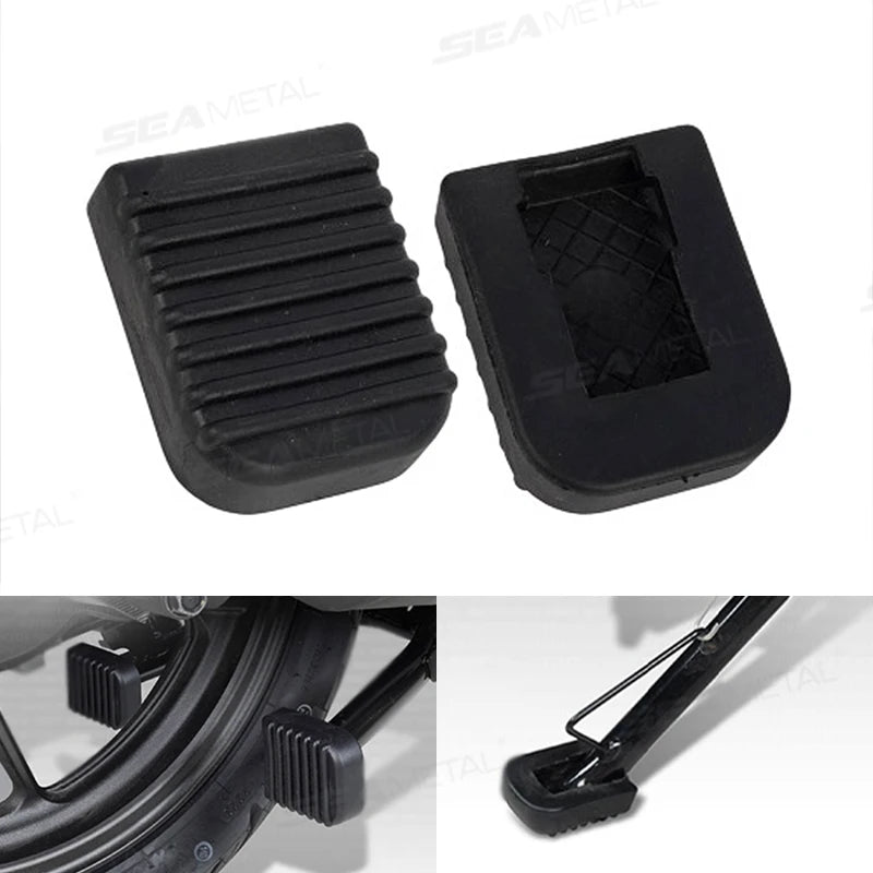 Patin de béquille latérale pour moto – Base élargie en ABS avec revêtement en caoutchouc résistant جلدة بيكي سونطرال