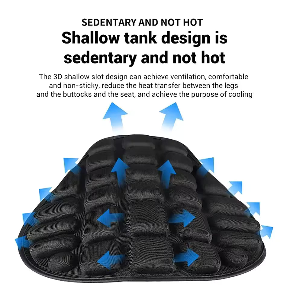 Housse de Siège Universelle pour Moto – Coussin d'Air Confortable et Respirant
