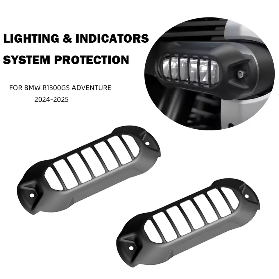 Protections de Feux LED Auxiliaires pour BMW R1300GS Adventure (2024–2025) – Couvercles en PC Résistant