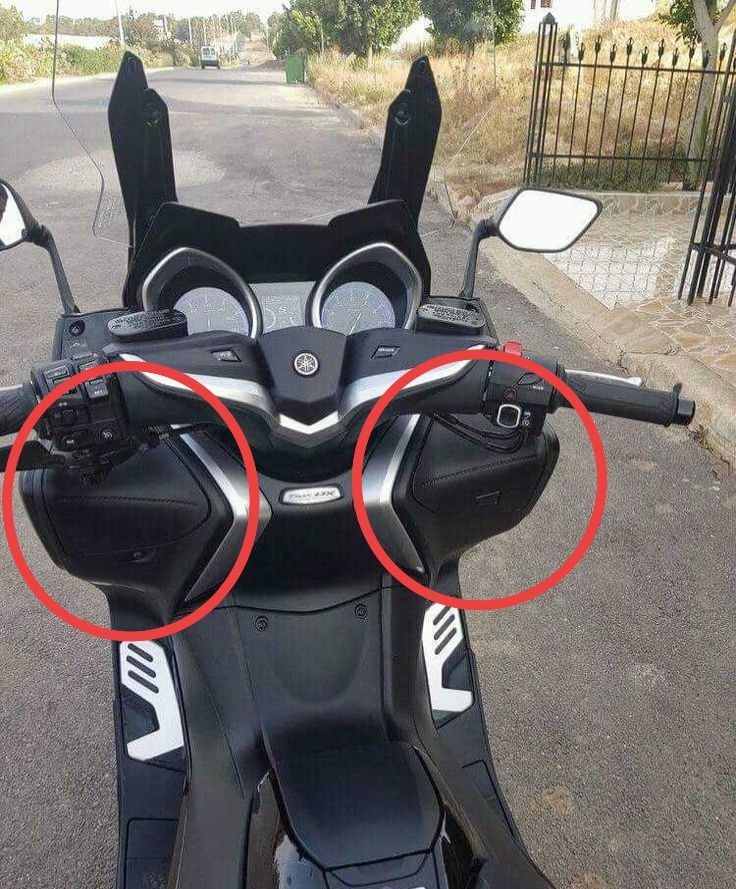 Couvercle de boîte à outils de carénage avant compatible avec Yamaha T-MAX SX-DX-560 (2017-2021)