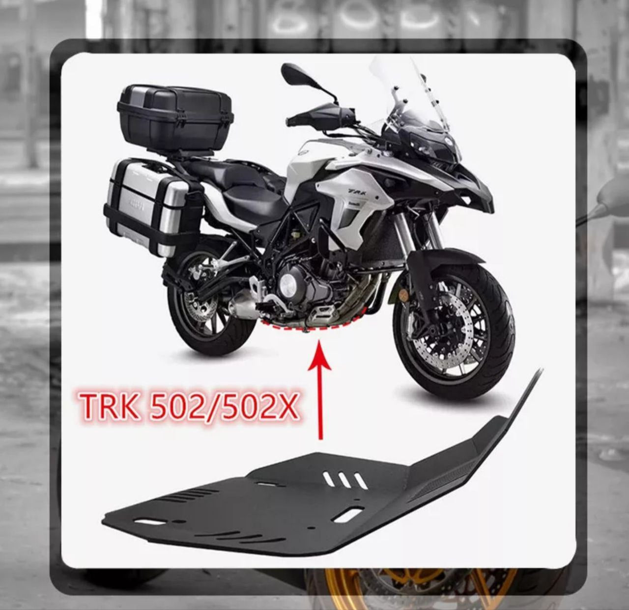 Jinpeng-Plaque de protection moteur, protecteur de châssis, accessoires moto, Benelli TRK, 502X, 2023, TRK502X, TRK502, 502-2019, 2022