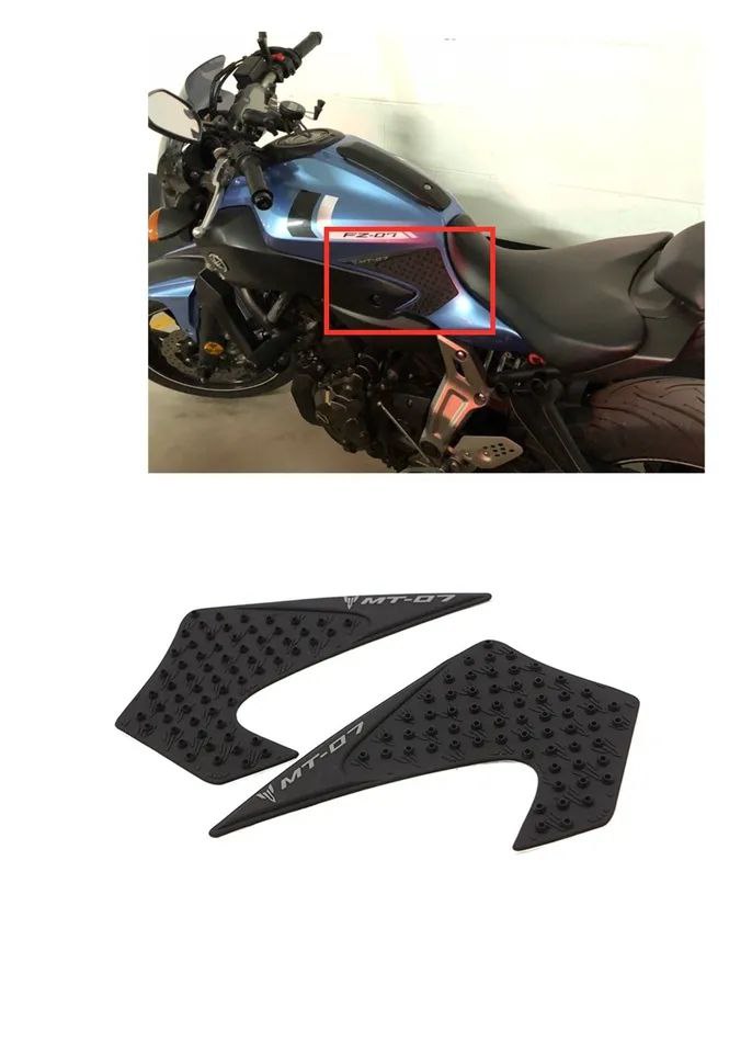 Yamaha MT-07 MT07 trucs 07 2014 2015 2016 2017 Moto Précieux Pad Protecteur Autocollant Décalque Gaz Genou Grip Précieux Traction Pad Côté