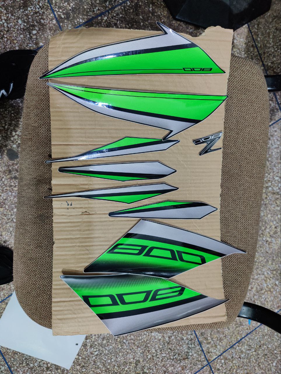 Kit complet d'autocollants décoratifs pour moto Kawasaki Z800, autocollants appliqués, protecteur de haute qualité, 2013, 2014, 2015, 2016, 2017