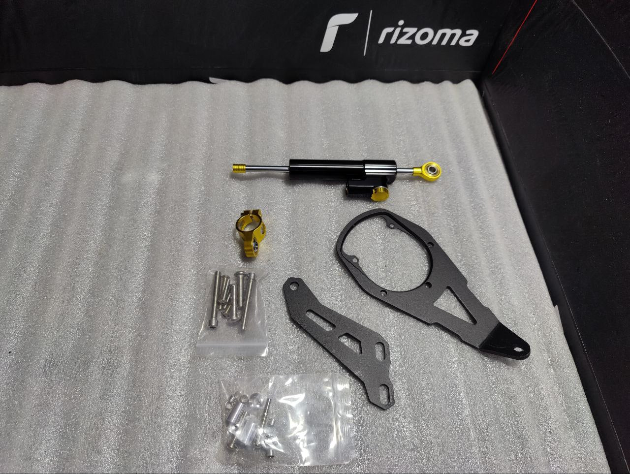 MTKRACING pour YAMAHA MT-09  2014-2020-2021-2022-2023-2024 -  Kit de Support de montage d'amortisseur de direction de stabilisateur de moto