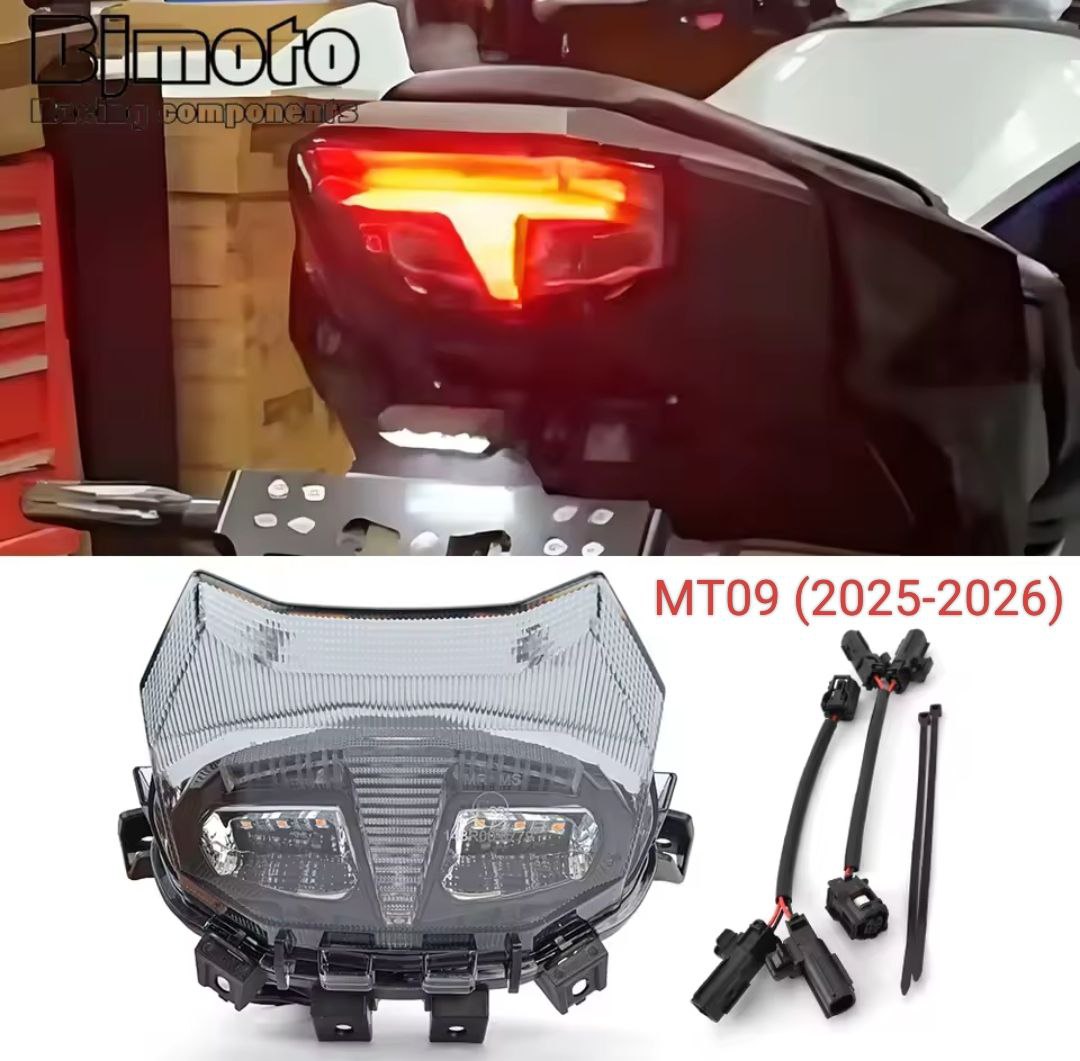 Feu rouge arrière de moto MT-09 SP 2026, pour YAMAHA MT09 Y-AMT MT-09SP 2026, feu d'arrêt de frein arrière, clignotant LED