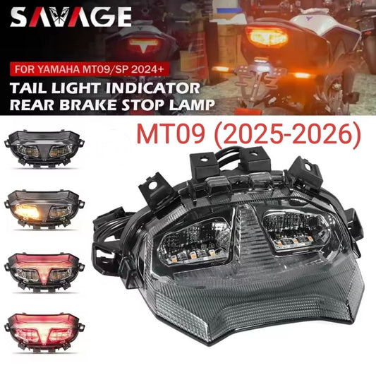 Feu rouge arrière de moto MT-09 SP 2026, pour YAMAHA MT09 Y-AMT MT-09SP 2026, feu d'arrêt de frein arrière, clignotant LED
