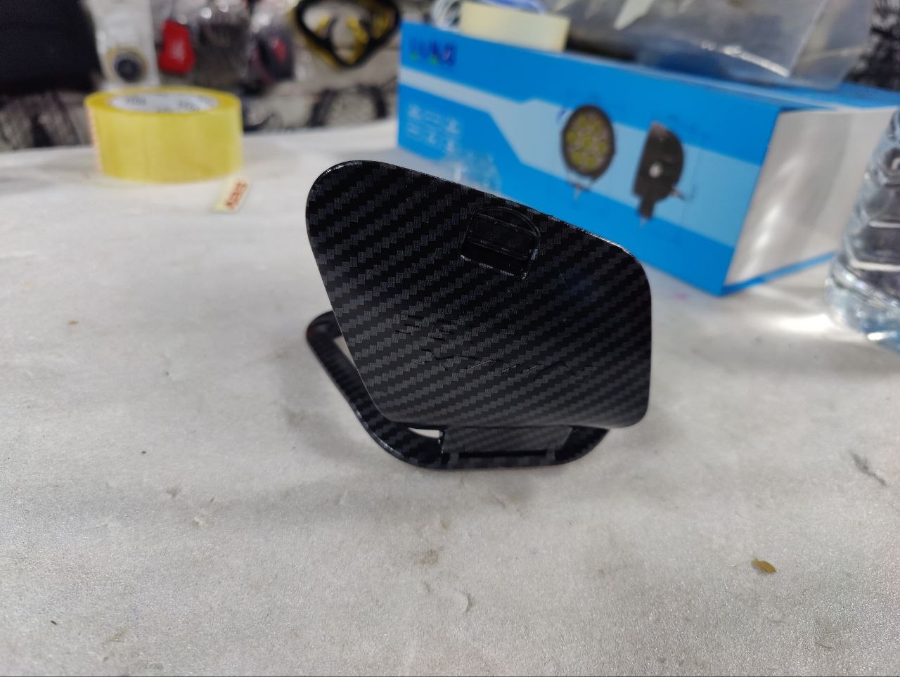 Modified Motorcycle NMAX 2020 Аll new nmax155 nmax125 nmax storage tool box cover lid cap for Yamahas nmax155 nmax 2020 2021 2022 (black with logo)