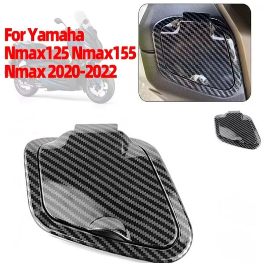 Modified Motorcycle NMAX 2020 Аll new nmax155 nmax125 nmax storage tool box cover lid cap for Yamahas nmax155 nmax 2020 2021 2022 (black with logo)