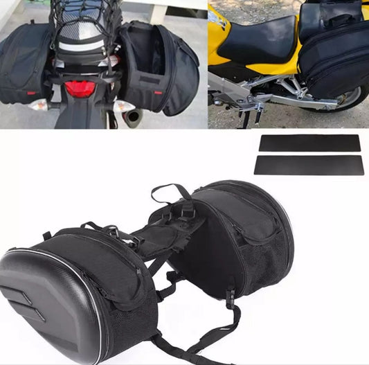 Sacs arrière Paire de sacoches latérales universelles pour moto  – sacs de selle avec rangement et pochette à outils