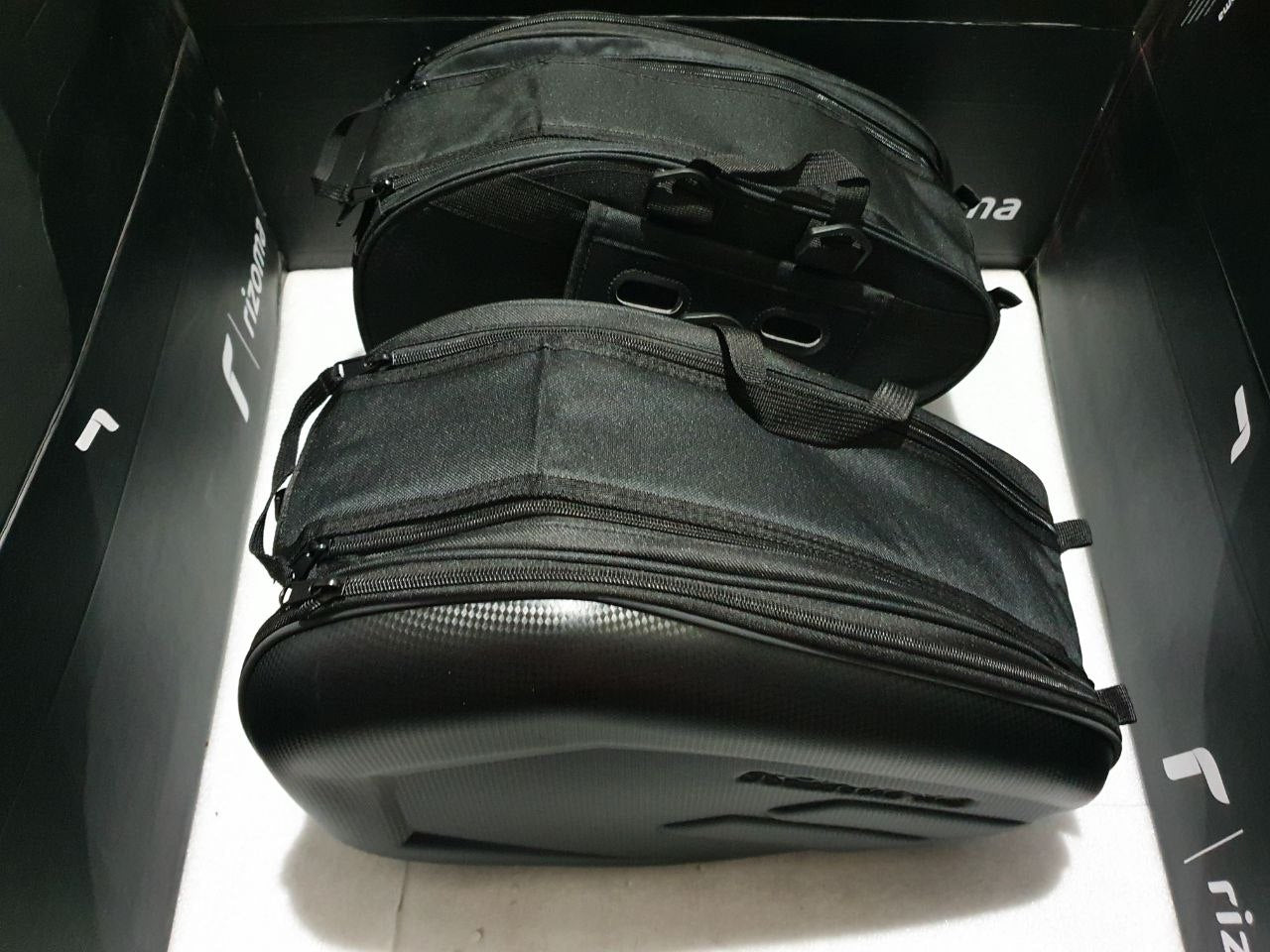 Sacs arrière Paire de sacoches latérales universelles pour moto  – sacs de selle avec rangement et pochette à outils