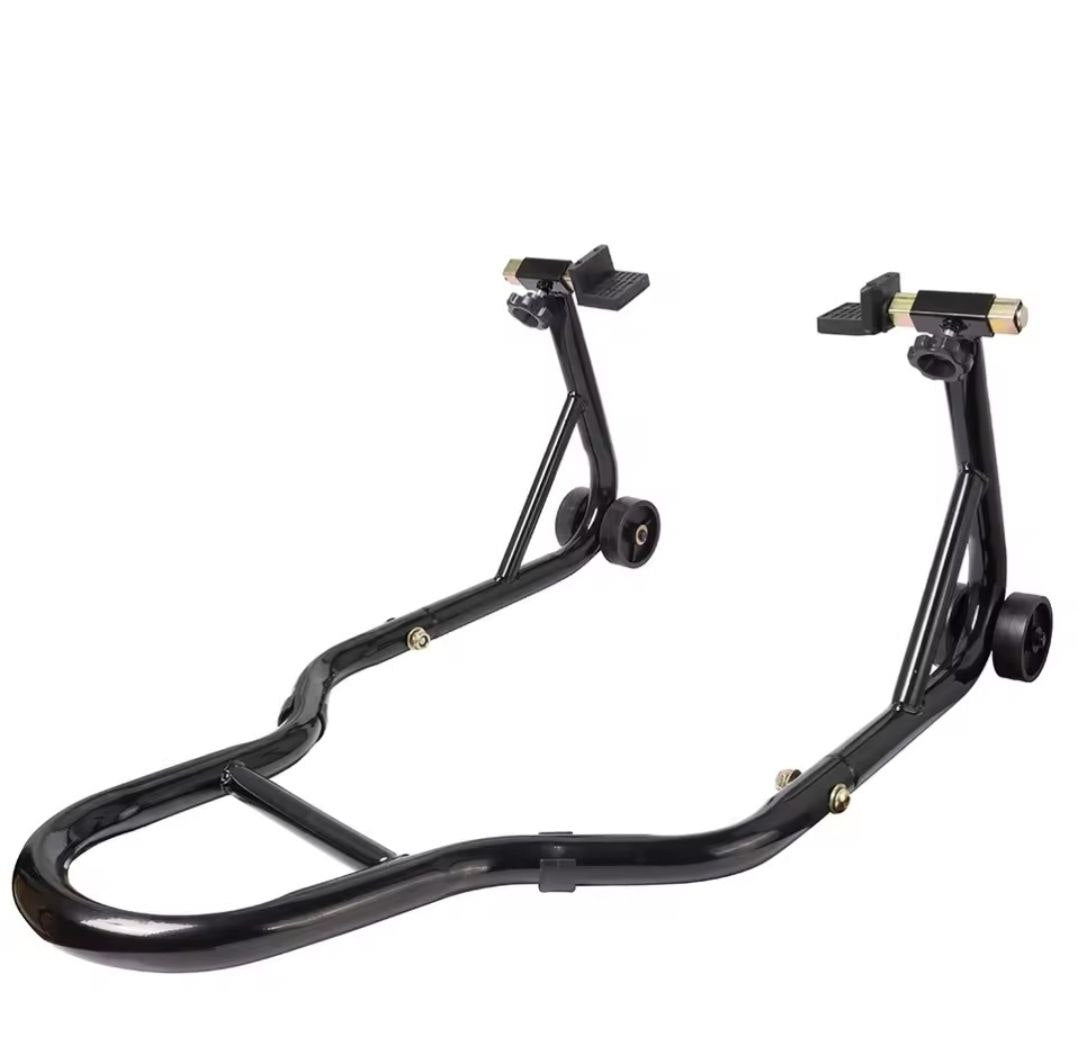 Béquille de moto avec support de roue arrière