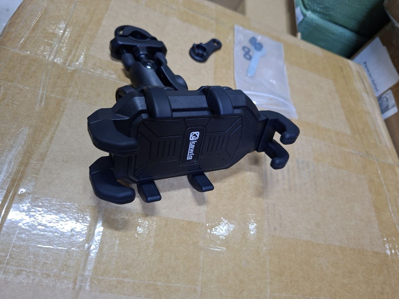 Support de téléphone pour moto Kewig personnalisé, résistant aux UV, étanche, antichoc, extensible, avec pare-soleil pour la conduite